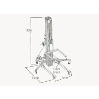 Genie SLC 24 Superlift Contractor Schwerlaststativ, H: 732cm, L: 300kg, Sicherheitsbremse, Standardgabel, Ausleger