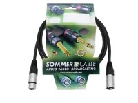 Sommer-Cable XLR cable 3pin 1.5m bk Neutrik