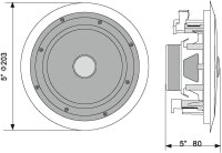 Omnitronic CST-5 2-Way Ceiling Speaker