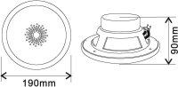 Omnitronic WF-6 Flush-Mount Speaker