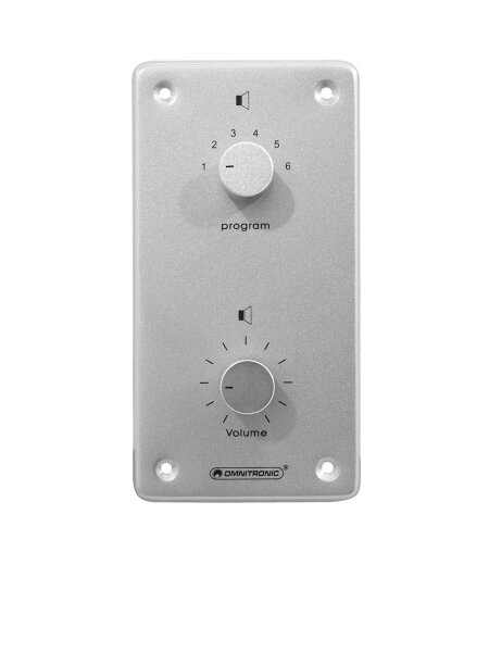 Omnitronic PA Vol Contr/Prog Select 10W mono bk