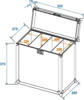 Roadinger Transportcase für 4x SLS, Größe M