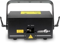 Laserworld CS-1000RGB MK4, 1000mW Laser, (200mW / 650nm rot, 70mW / 520nm grün, 530mW / 450nm blau), DMX, Stand-Alone (Musik), ILDA