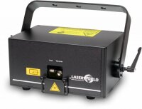 Laserworld CS-1000RGB MK4, 1000mW Laser, (200mW / 650nm rot, 70mW / 520nm grün, 530mW / 450nm blau), DMX, Stand-Alone (Musik), ILDA